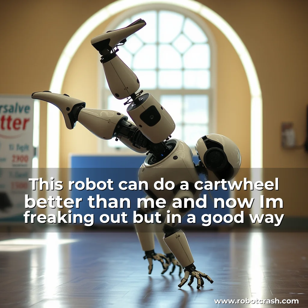 Read more about the article This robot can do a cartwheel better than me and now Im freaking out  but in a good way